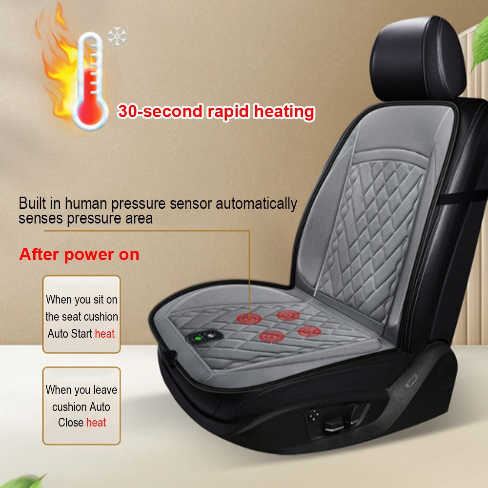 12 24V Heated Car Seat Cover Cushion Universal Heater Warmer Cold Winter Pad UK