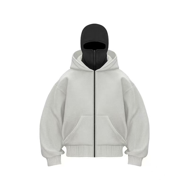 New European And American Autumn Spring Hooded Loose Cardigan Baseball Uniform Men