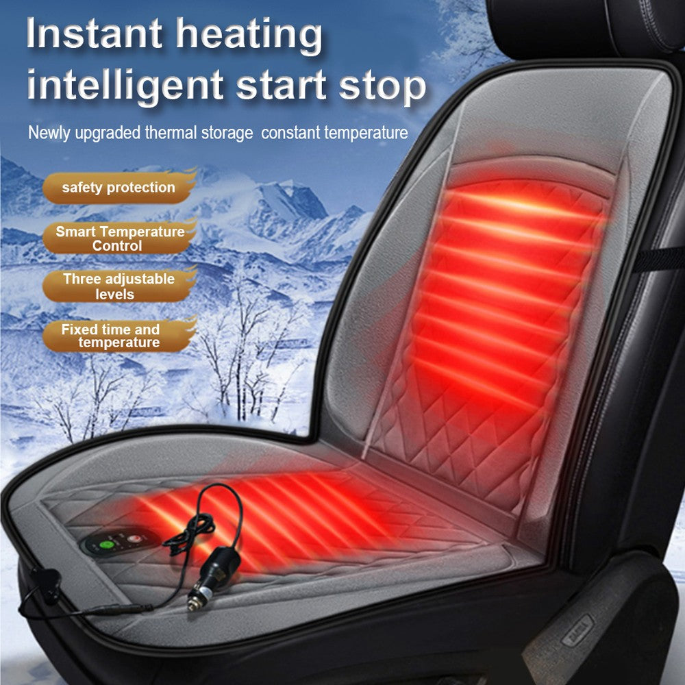 12 24V Heated Car Seat Cover Cushion Universal Heater Warmer Cold Winter Pad UK