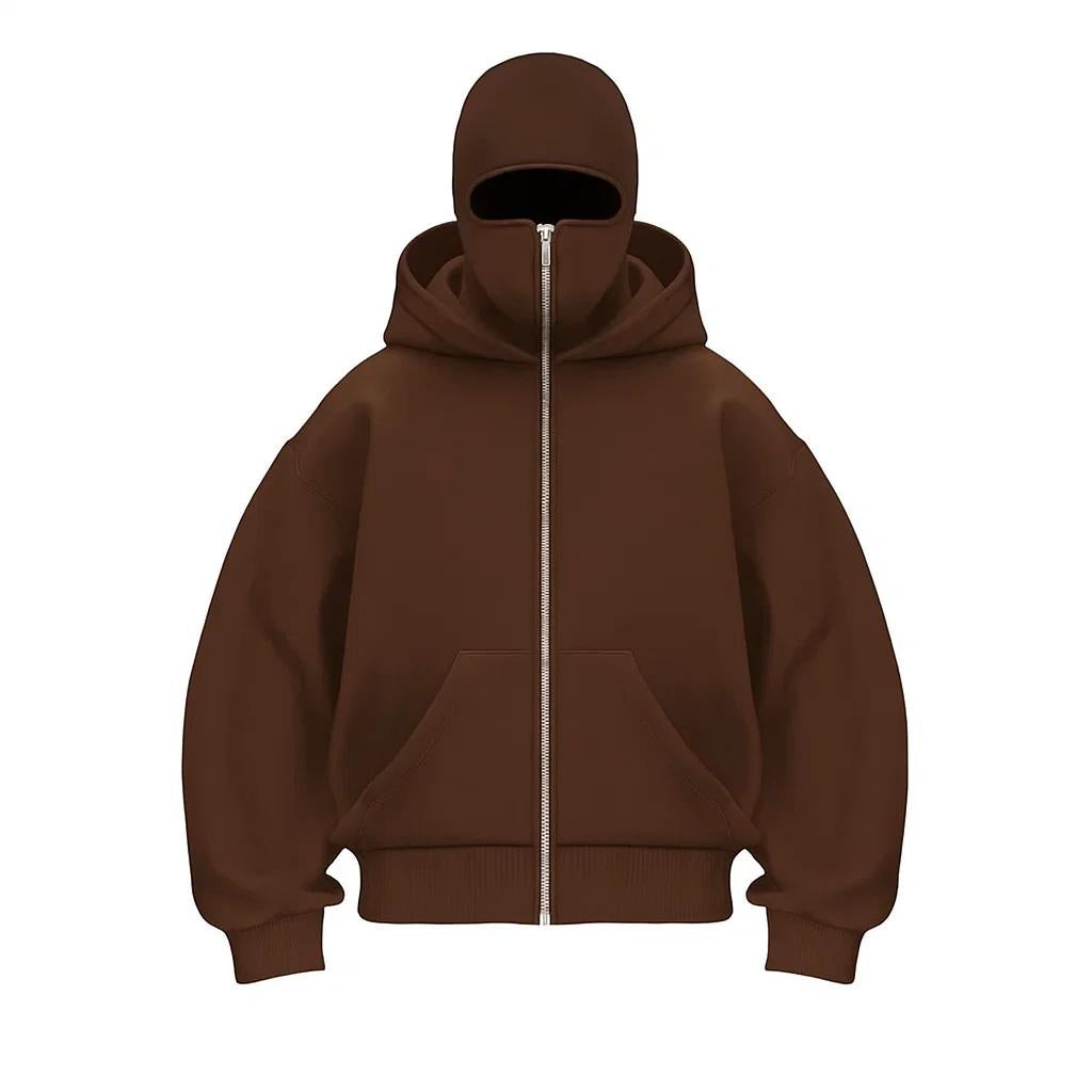 New European And American Autumn Spring Hooded Loose Cardigan Baseball Uniform Men