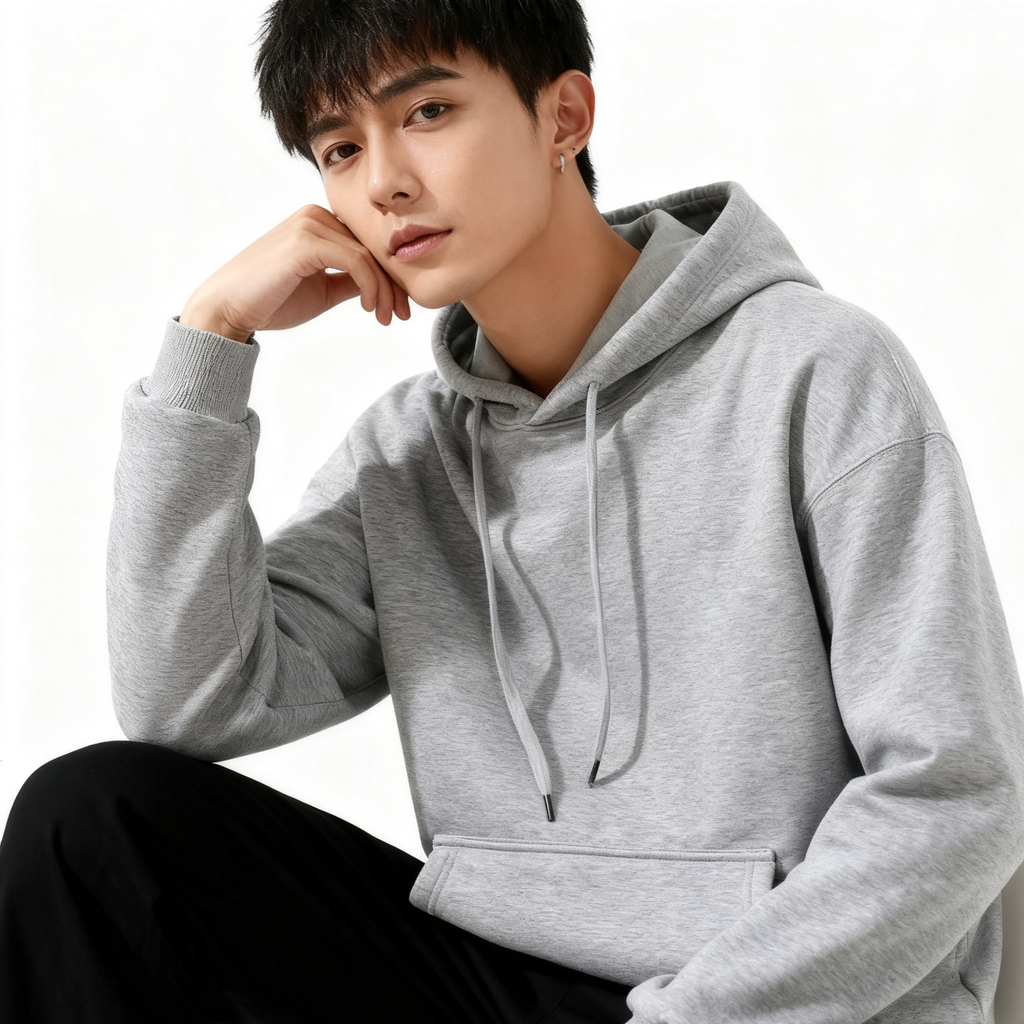 Essential Heather Gray Hoodie