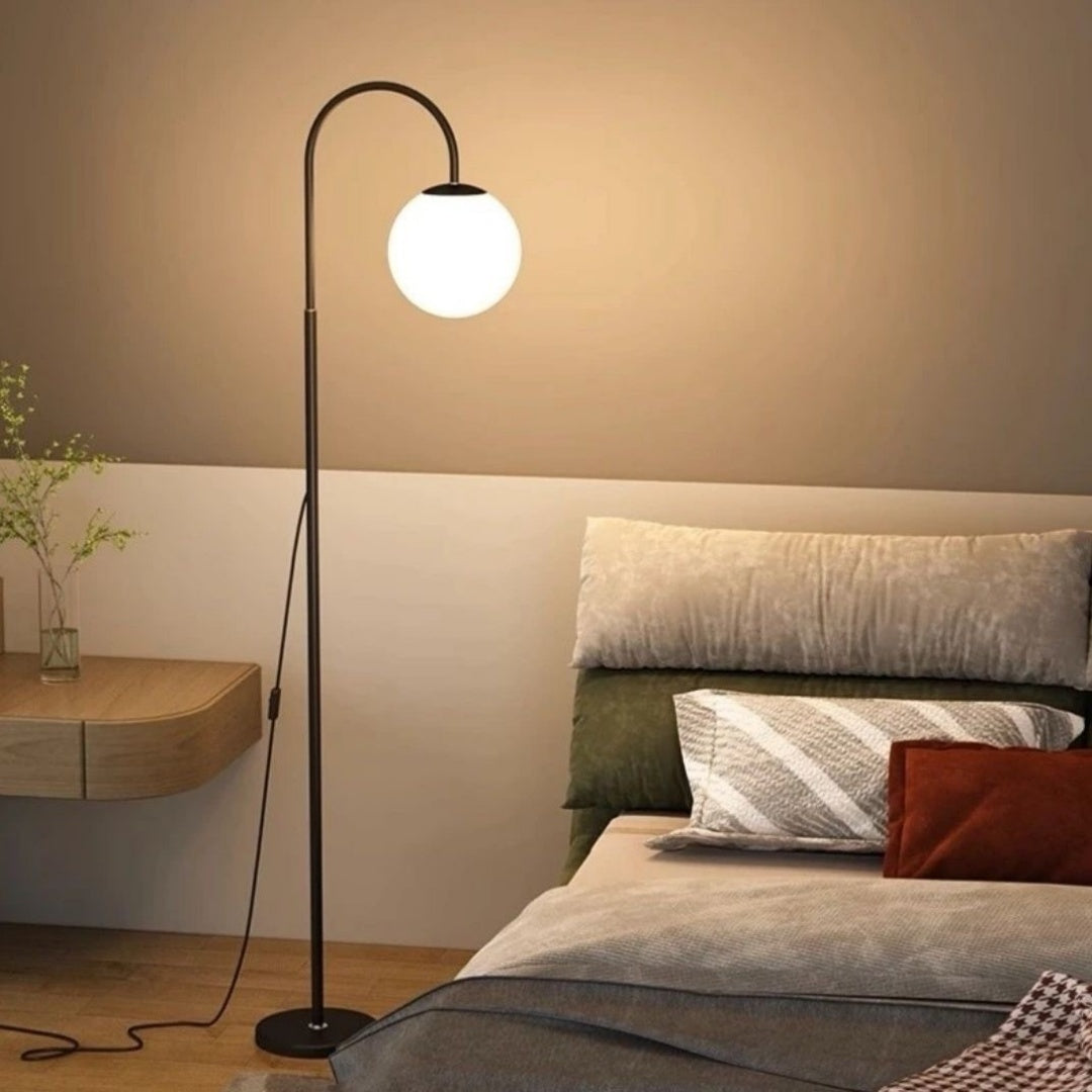 3 Color Floor Lamp Black Modern Standing Light Living Room Bedroom Reading Lamp