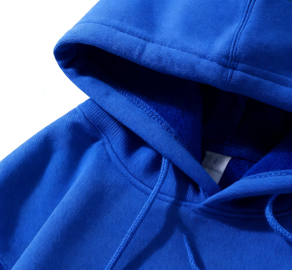 Vibrant Cobalt Blue Pullover Hoodie