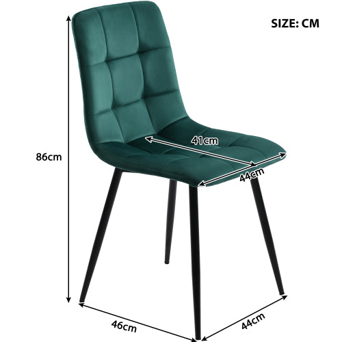Dining Table Set, Dining Table And Chair Set  5-piece , Modern, Simple Round Marble Dining Table And Chair Set, Gold-coloured Metal Table Legs  4 Ergonomic Velvet Chairs, Green Dining Chairs