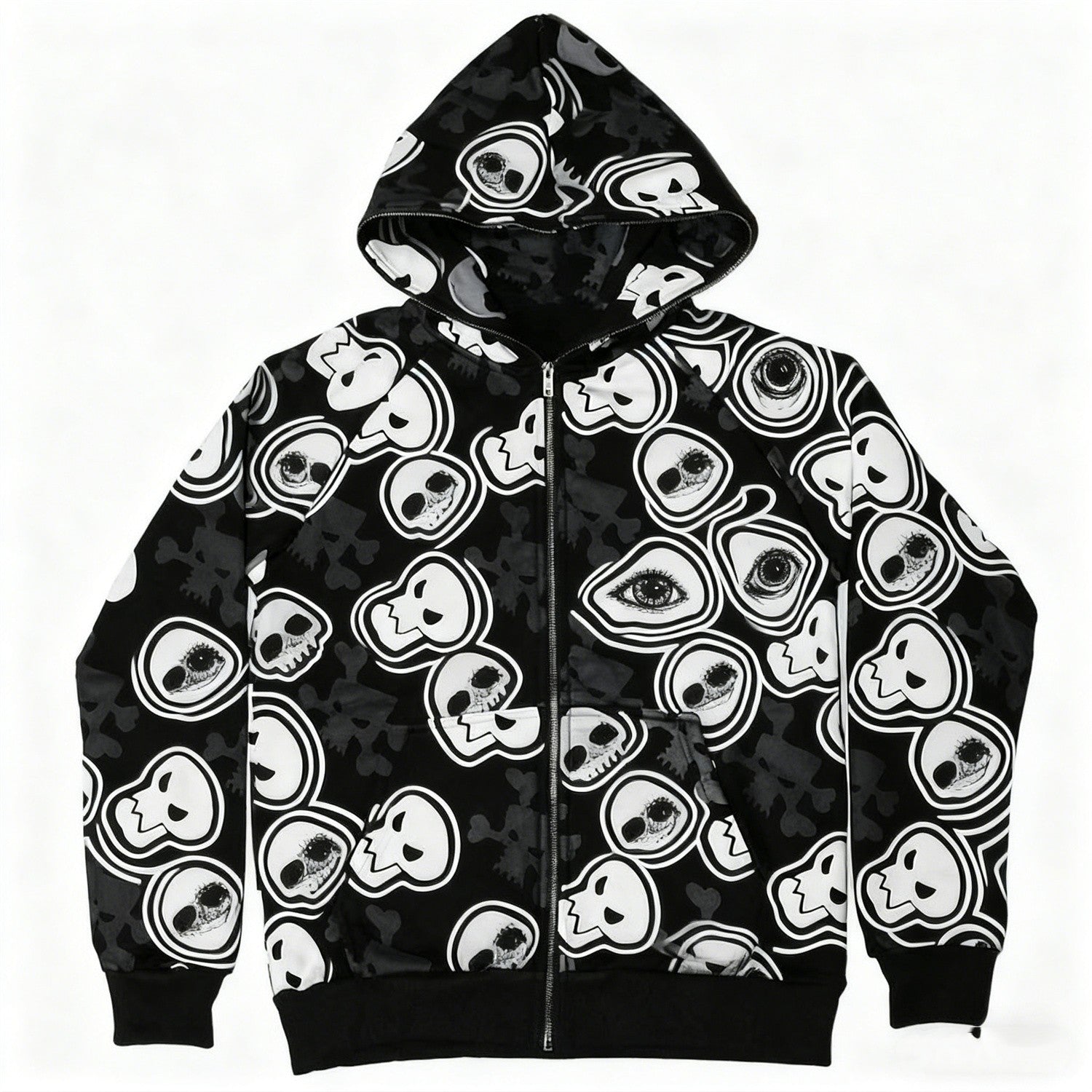 Fashion Casual Printed Polyester Sweater