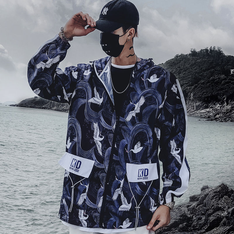 Windbreaker Hip Hop Korean Hooded