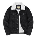 Mens Short, Fleece-lined, Insulated Cotton-padded Coat
