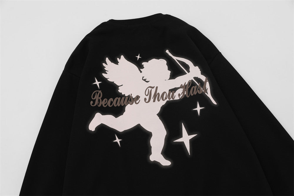 Fashion Cupid Printed Sweater Men