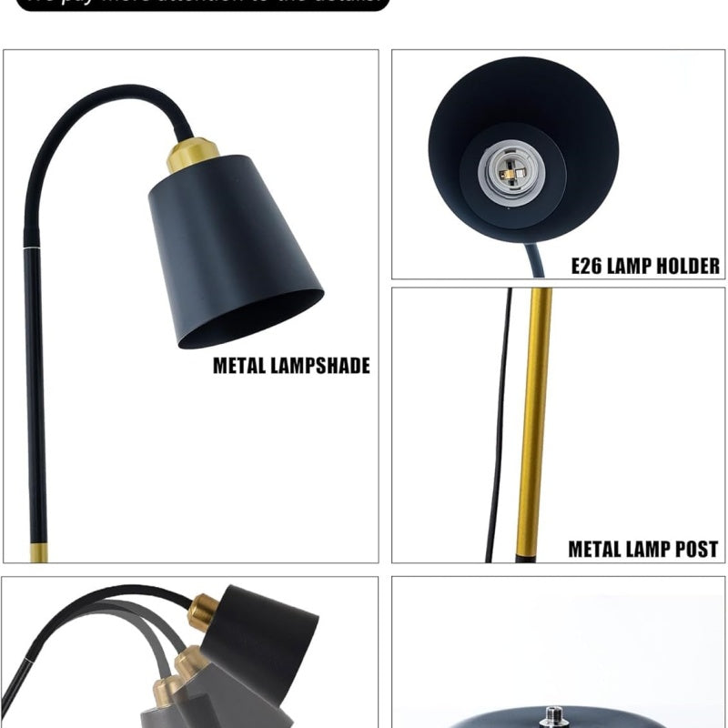 Adjustable Standard Floor Lamp Living Room Reading Light Free Standing Lighting