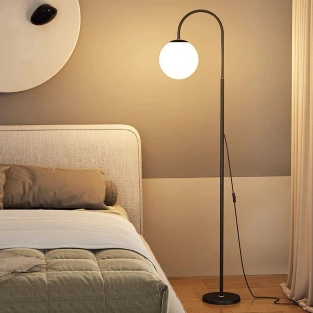 3 Color Floor Lamp Black Modern Standing Light Living Room Bedroom Reading Lamp