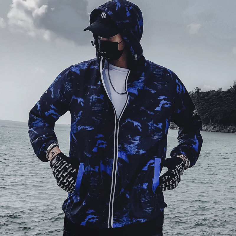 Windbreaker Hip Hop Korean Hooded