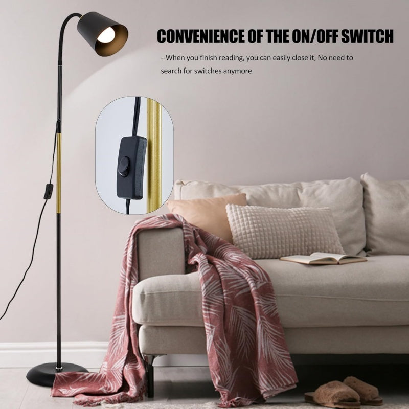 Adjustable Standard Floor Lamp Living Room Reading Light Free Standing Lighting