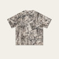 Camouflage Drop-shoulder T-shirt Loose And Casual