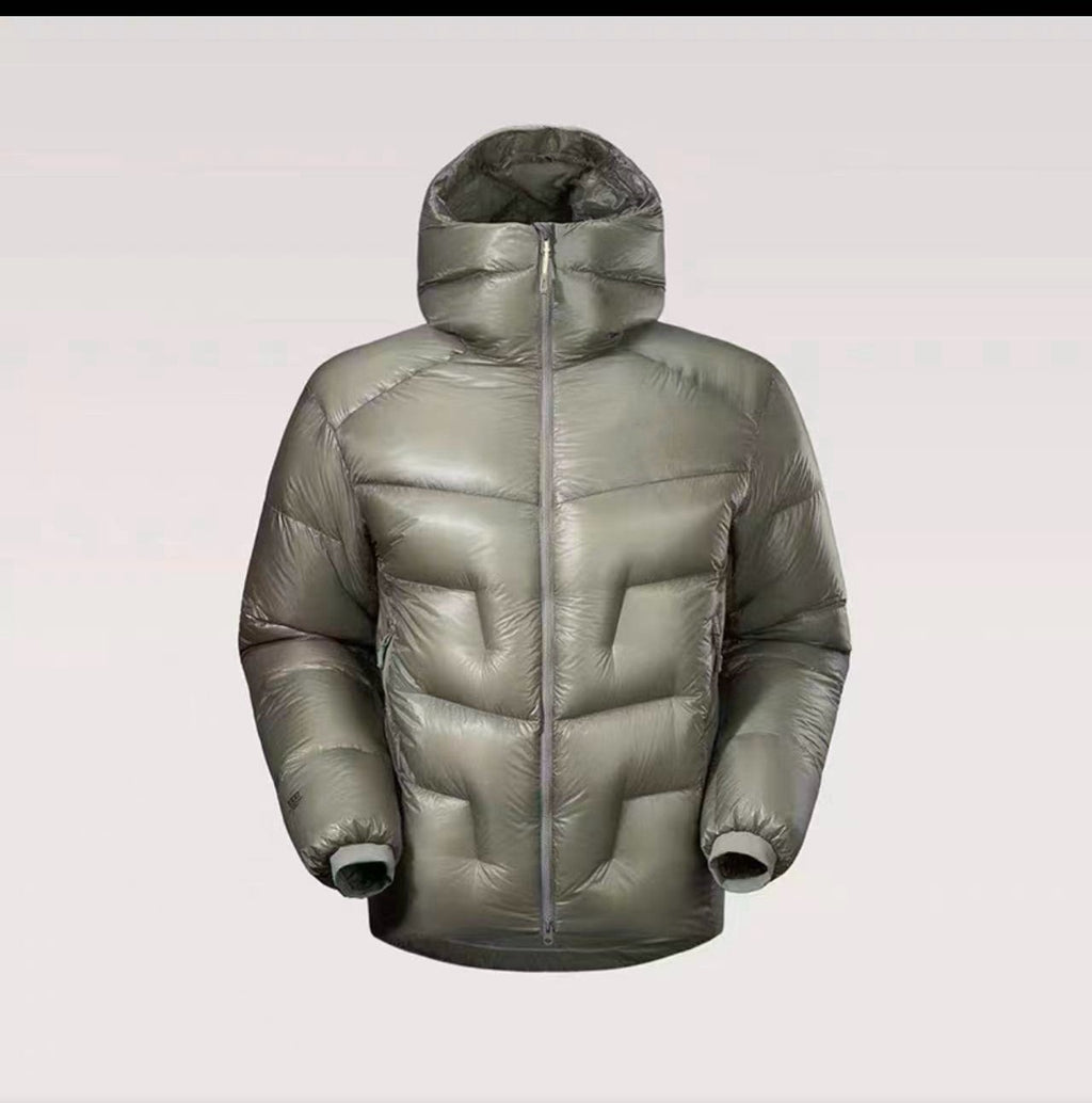 Ultra-Soft White Duck Down Short Puffer Jacket
