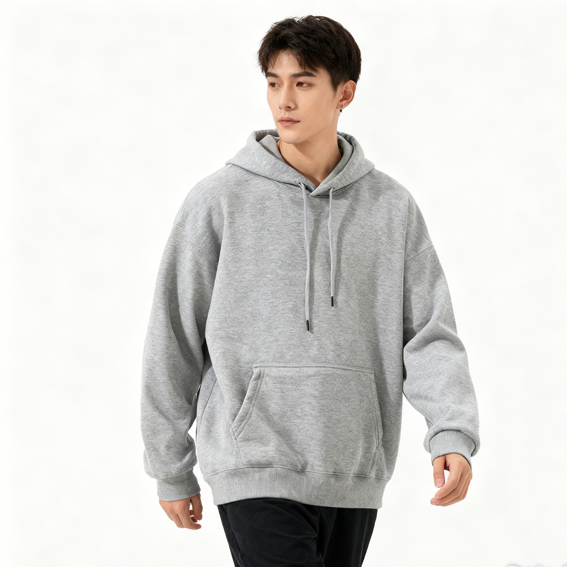 Essential Heather Gray Hoodie