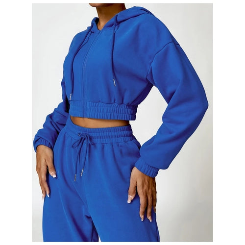 Athleisure Wear Women Gym Outfits Zip Up Coat Gym Sport Hoodies