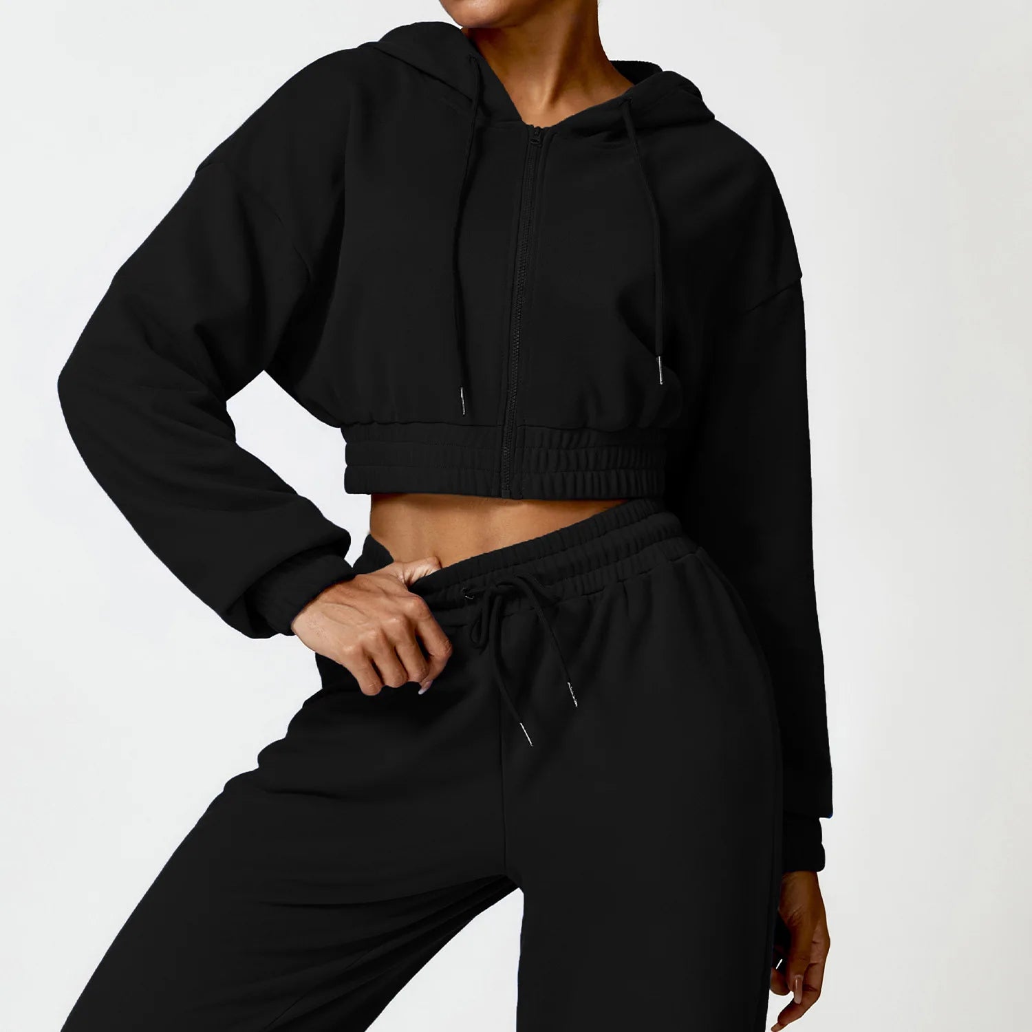 Athleisure Wear Women Gym Outfits Zip Up Coat Gym Sport Hoodies