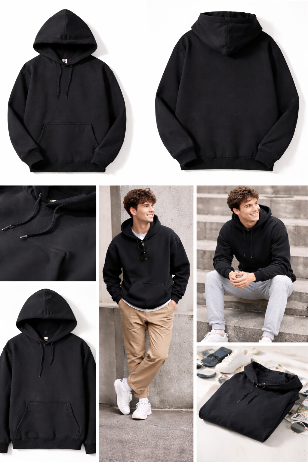 Black Essential Hoodie