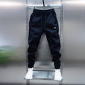 Trendy Mens Spring Solid-Color Casual Sweatpants