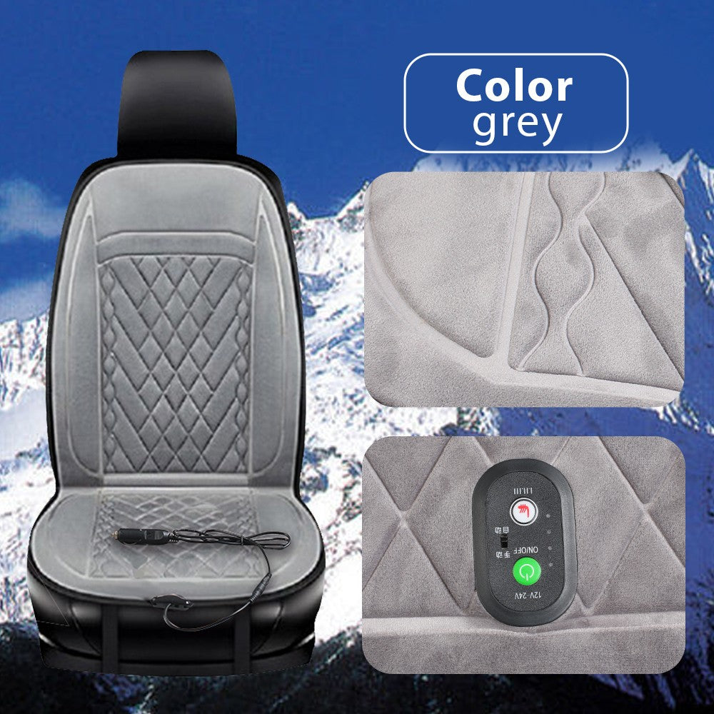 12 24V Heated Car Seat Cover Cushion Universal Heater Warmer Cold Winter Pad UK