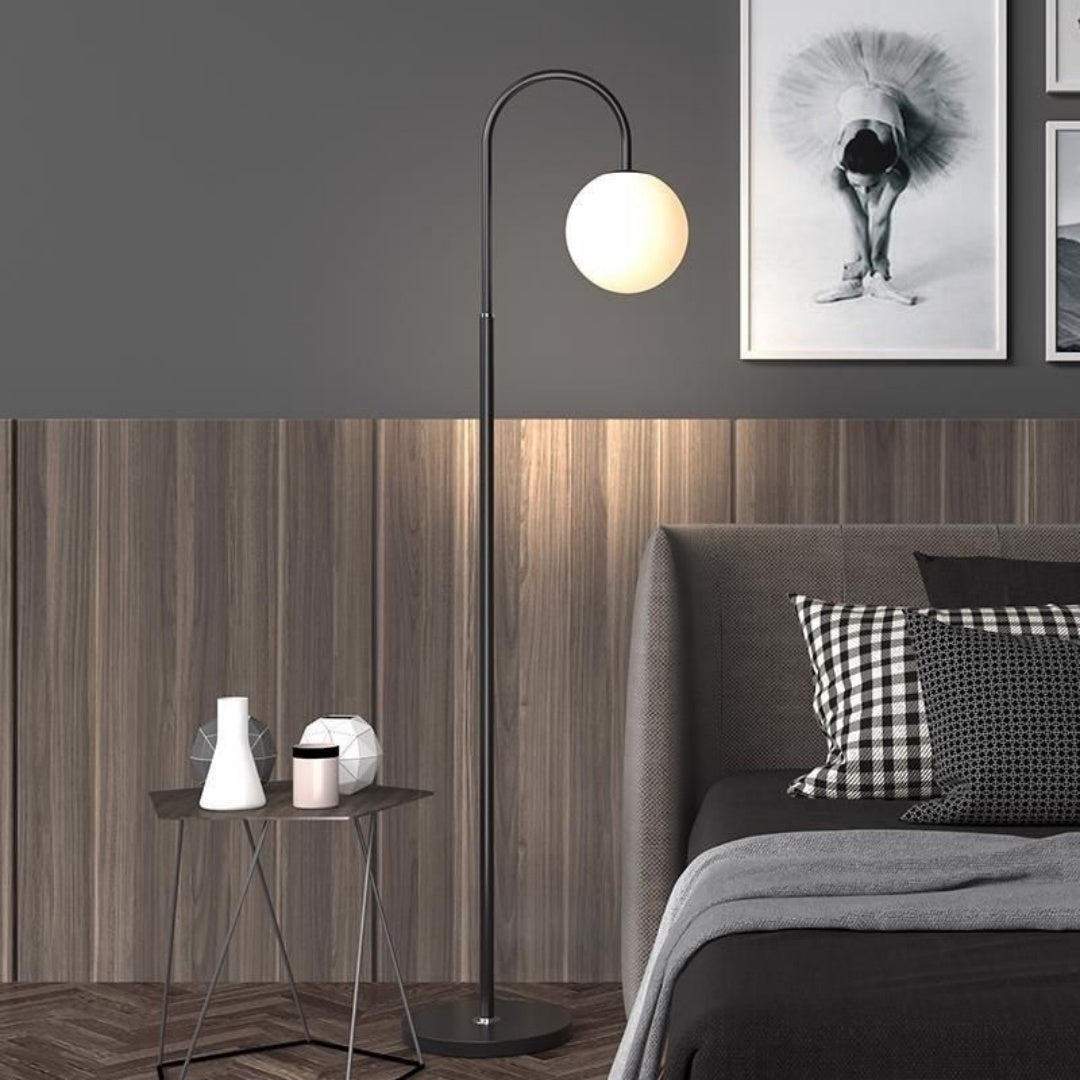 3 Color Floor Lamp Black Modern Standing Light Living Room Bedroom Reading Lamp